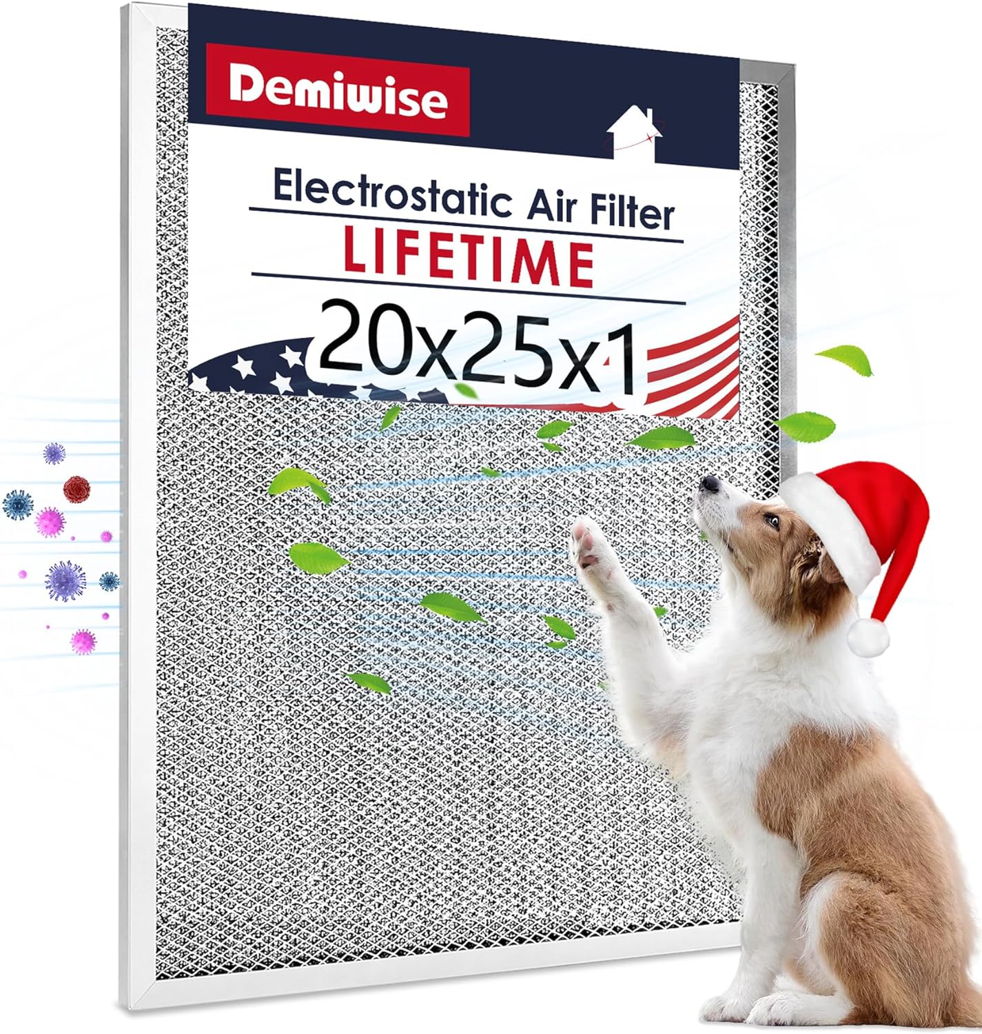 Demiwise 20x25x1 Electrostatic Air Filter