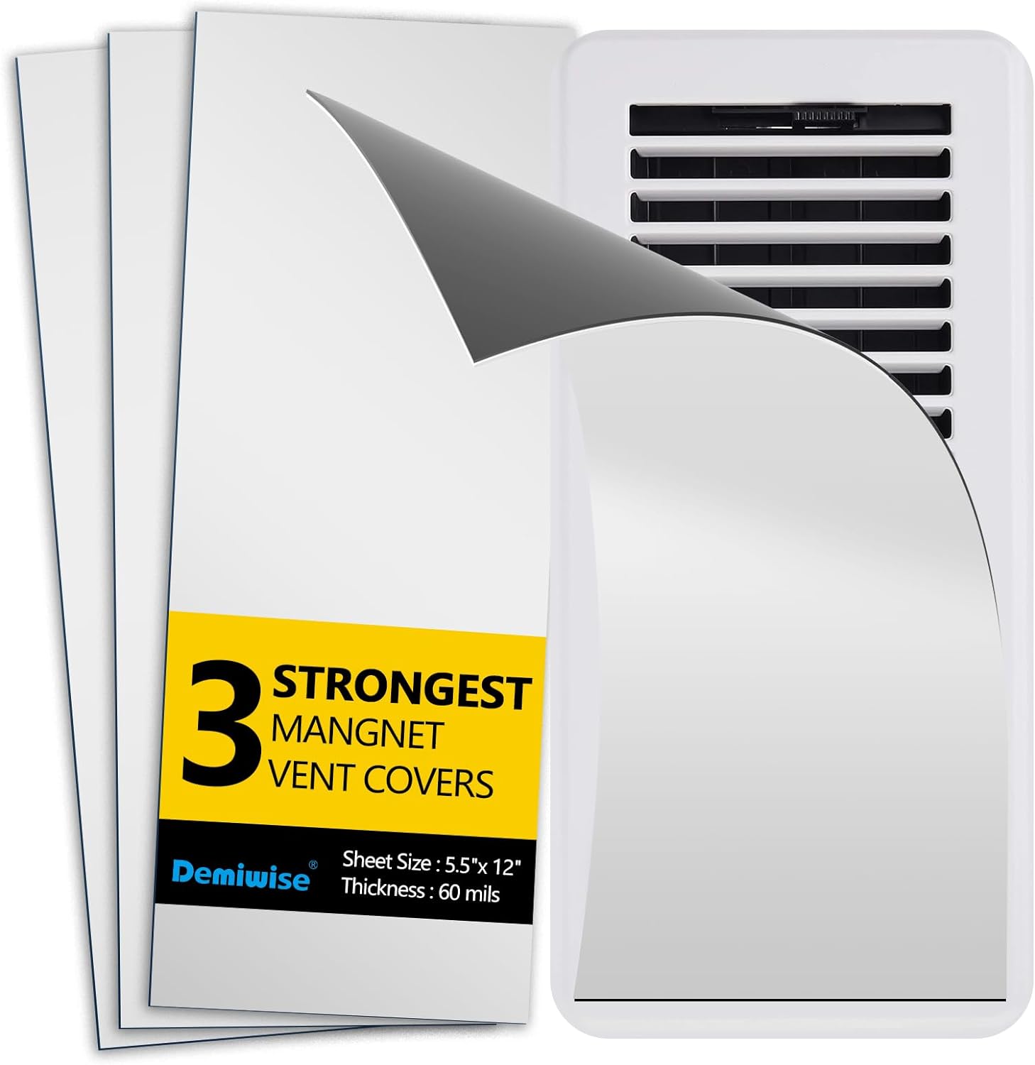 3 Pack Strong Magnetic Vent Covers 5.5X12